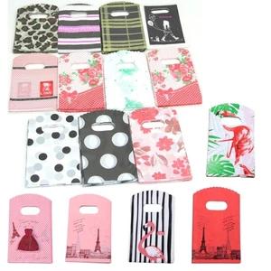 Small Plastic Bags Set of 50 Dot Flower Tower for Creative Package Pouch - Picture 1 of 8