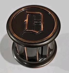 Vintage "Hyde Park" Bronze Briefmarkenspender Schreibtisch Briefbeschwerer Monogramm D - Bild 1 von 7