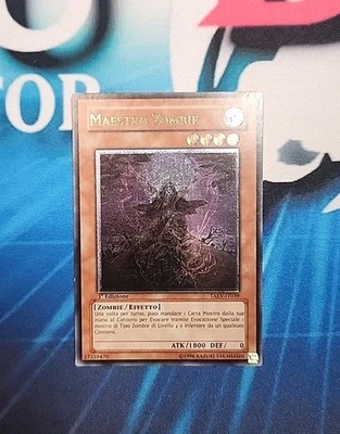 ITALIAN Zombie Master TAEV-EN039 1st Edition Ultimate Rare VLP Yugioh  - Image 1 of 4