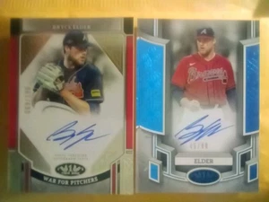 2024 Topps Tier One Bryce Elder Auto TWO NICE CARDS #69/199 PLUS Blue SSP #45/99 - Picture 1 of 5