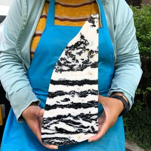 7.89LB Rare Natural Beautiful Zebra Stone Quartz Crystal Specimen Healing - Picture 1 of 16