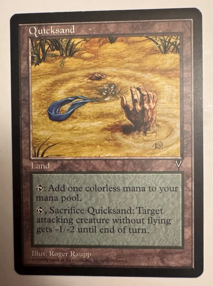 Quicksand - Visions - English - MTG Magic The Gathering Land - Image 1 of 1