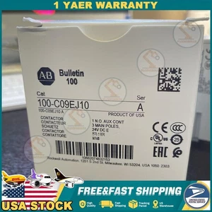 Allen Bradley 100-C09EJ10/A Contattore IEC, 9A, data di fine 1 anno Wty Stati Uniti USA - Foto 1 di 2