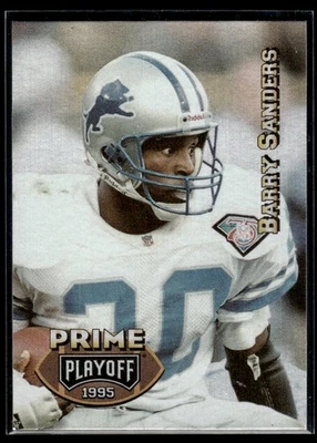 1995 Playoff Prime Barry Sanders Detroit Lions #20 - Image 1 of 2