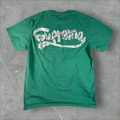 Camisa Supreme Para Hombres Grande Verde Cinta de Pato Camiseta Pino Claro 2025 Patinador Ropa de Calle Foto 1 de 4
