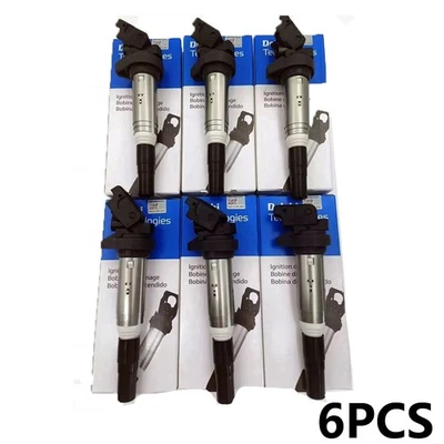 6PCS 12138616153 Delphi Ignition Coil Metal for BMW X3 X5 325 335 535 OEM Foto 1 de 4