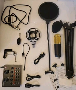 Podcast Equipment Bundle, BM-800 Recording Studio Package with Voice Changer,... - Picture 1 of 9