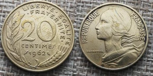 Coin France - 1962 - 20 centimes Marianne Cupro (N1390) - Picture 1 of 3