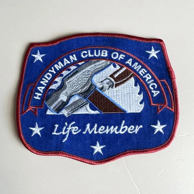 Handyman Club of America Embroidered Patch Life Member Hammer 5.5” - Image 1 of 4