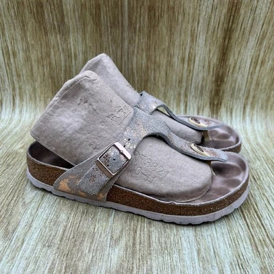 Sandalias Birkenstock Gizeh para mujer talla 5 EU 36 beige metálico tanga informales Foto 1 de 4