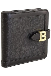 Bally Cartera Mujer Monedero Monedero Cartera Negro #18zuyge - Imagen 1 de 5