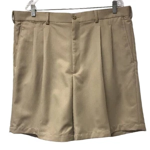 PGA Tour Shorts Herren 40 Golf Beige Scorekartentasche - Bild 1 von 8