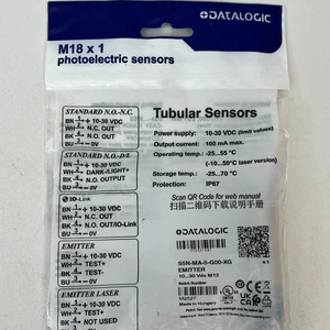 Sensores tubulares fotoeléctricos Datalogic M18 x 1 Emisor S5N-MA-5-G00-XG - Imagen 1 de 2