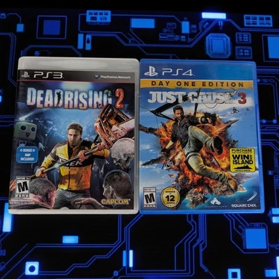 Lot of PS3 PS4 Games Dead Rising 2 Just Cause 3 Tested  - Image 1 of 4