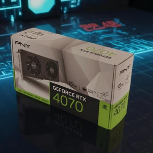 PNY GeForce RTX 4070 12GB VERTO Dual Fan - Open Box, getestet, ohne Stromkabel! - Bild 1 von 16