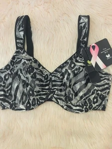 Wacoal NEW Awareness Seamless UW 855167 Animal Black Print Bra 34DD MSRP $67 - Picture 1 of 8