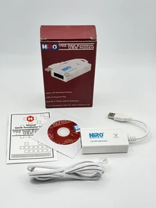 HiRO V92 56K External USB Data Fax Dial Up Internet Modem Dual Port H50228 - Picture 1 of 10