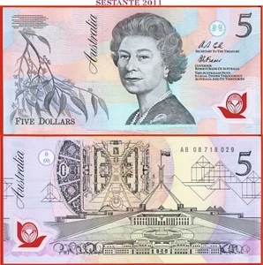AUSTRALIA 5 DOLLARS 1992 Green Serial P 50a (2) UNC free shipping from 100$ - Picture 1 of 3