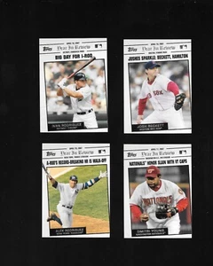 2008 Topps Year in Review 17 Cards Baseball Trading Cards MLB - Imagen 1 de 8