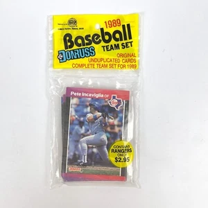 VTG Sealed 1989 Donruss Texas Rangers Baseball Complete Team Set Rack Pack - Picture 1 of 4