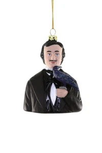 Adorno de vidrio Cody Foster Edgar Allen Poe NUEVO 2023 - Imagen 1 de 1