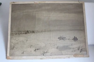 Alte Schulwandtafel Lehrtafel Tundra Pfeifer Verlag Leipzig geograph. Bilder - Bild 1 von 6