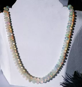 SCHMUCK-STCK Sogni DORO Kette 704 Kristallopal Opal Gold Rondelle Zertifikat - Picture 1 of 12