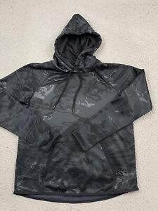 Under Armour Hoodie Boys Size Large Black Camouflage Loose Cold Gear
