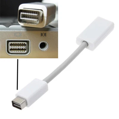 Mini DVI auf HDMI TV Adapterkabel Konverter Video für Apple iMac Macbook Pro Air - Bild 1 von 4