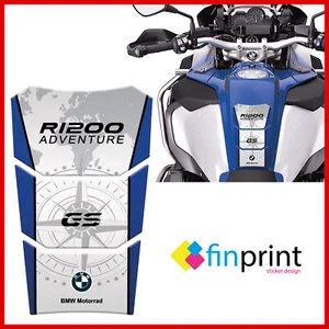 Paraserbatoio BMW R1200 GS Adventure adesivo resinato R1200GS Tank Pad moto BLU - Foto 1 di 2
