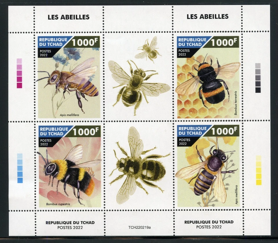 Chad 2022 Api Foglio come Nuovo Nh - Immagine 1 di 1