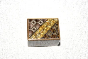 Japanese puzzle box, Yosegi secret puzzle mini 8 cm ( 3.1 inch) 12 steps USA - Picture 1 of 5