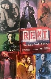 RENT ORIGINAL 1993 ALBUM SOUNDTRACK POSTER 36" X 24" ROLLED MINT - Picture 1 of 1