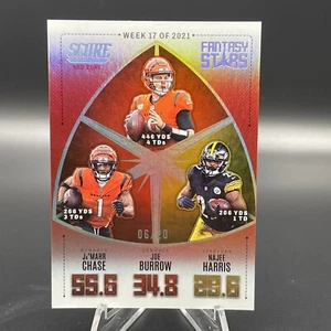 2022 Score Fantasy Stars RED /20 #FS17 Ja'Marr Chase Joe Burrow Najee Harris - Bild 1 von 3