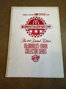 Rare 1991 McDonalds All-Star Race Team Maxx Collector Series binder w/Race Cards - Picture 1 of 11