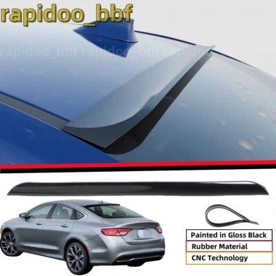 FOR 2015-17 CHRYSLER 200 LOWER KICK DUCKTAIL STYLE REAR WINDOW ROOF SPOILER WING - Image 1 of 4