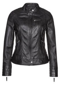 Women Genuine Lambskin Real Leather Jacket Motorcycle Slim fit Biker Jacket EL29 - Picture 1 of 4