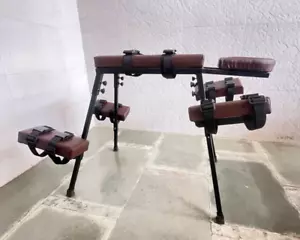 Spanking Bench BDSM Portable Flogging BDSM Furniture Bench Wine Color - Picture 1 of 4