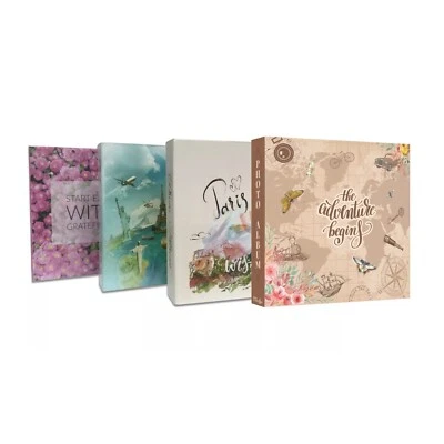 BMC LONDON Álbum de fotos grande 6x4 200 fotos deslizables bebé boda viaje con área de notas Reino Unido