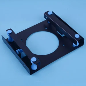 3.5" To 5.25" SSD HDD Hard Drive Disk Shock Absorption Bracket Dock Mount Black - Afbeelding 1 van 5