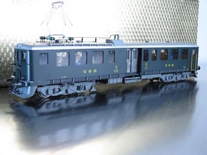 Metropolitan 747 Modern-Triebwagen SBB-CFF Be 4/6 1602 H0 modelo de latón excelente K182 - Imagen 1 de 22
