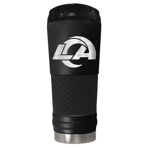 Los Angeles Rams 24oz Stealth Stainless Steel Tumbler Travel Mug Insulated Cover