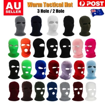 New 3 Hole/2 Hole Full Face Ski Mask Winter Cap Balaclava Hood Beanie Warm Tacti - image 1 of 4