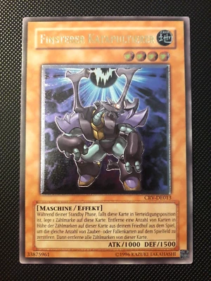 Yu-Gi-Oh! Finsterer Katapultierer, CRV-DE013, Ultimate Rare, 2. Auflage, Mint - Bild 1 von 4