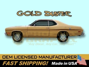 1970 1971 1972 1973 1974 1975 Plymouth Gold Duster COMPLETE Decals & Stripes Kit - Picture 1 of 1