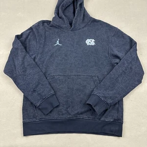 North Carolina Tar Heels Hoodie Men Small Blue Jordan Jumpman Sweatshirt S - Picture 1 of 10