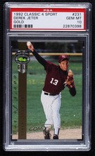1992 Classic Four Sport Draft Pick Collection Gold Derek Jeter PSA 10 GEM MT HOF
