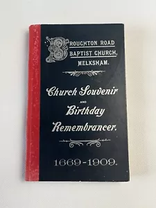Broughton Road Baptist Church Melksham Souvenir And Birthday Remembrancer 1909 - Picture 1 of 19