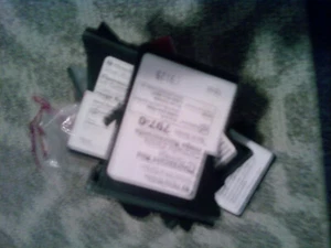 797-0 fluorescent red EMPTY cartridge I used in PB postage meters - Picture 1 of 1