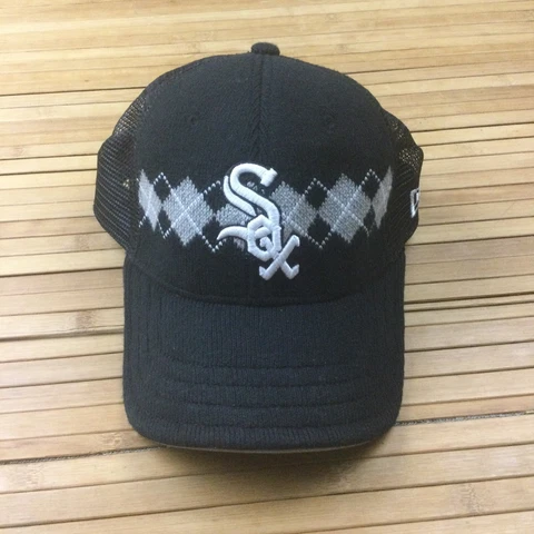 Chicago White Sox Argyle Sweater Mesh Golf Hat Cap Adult Cover